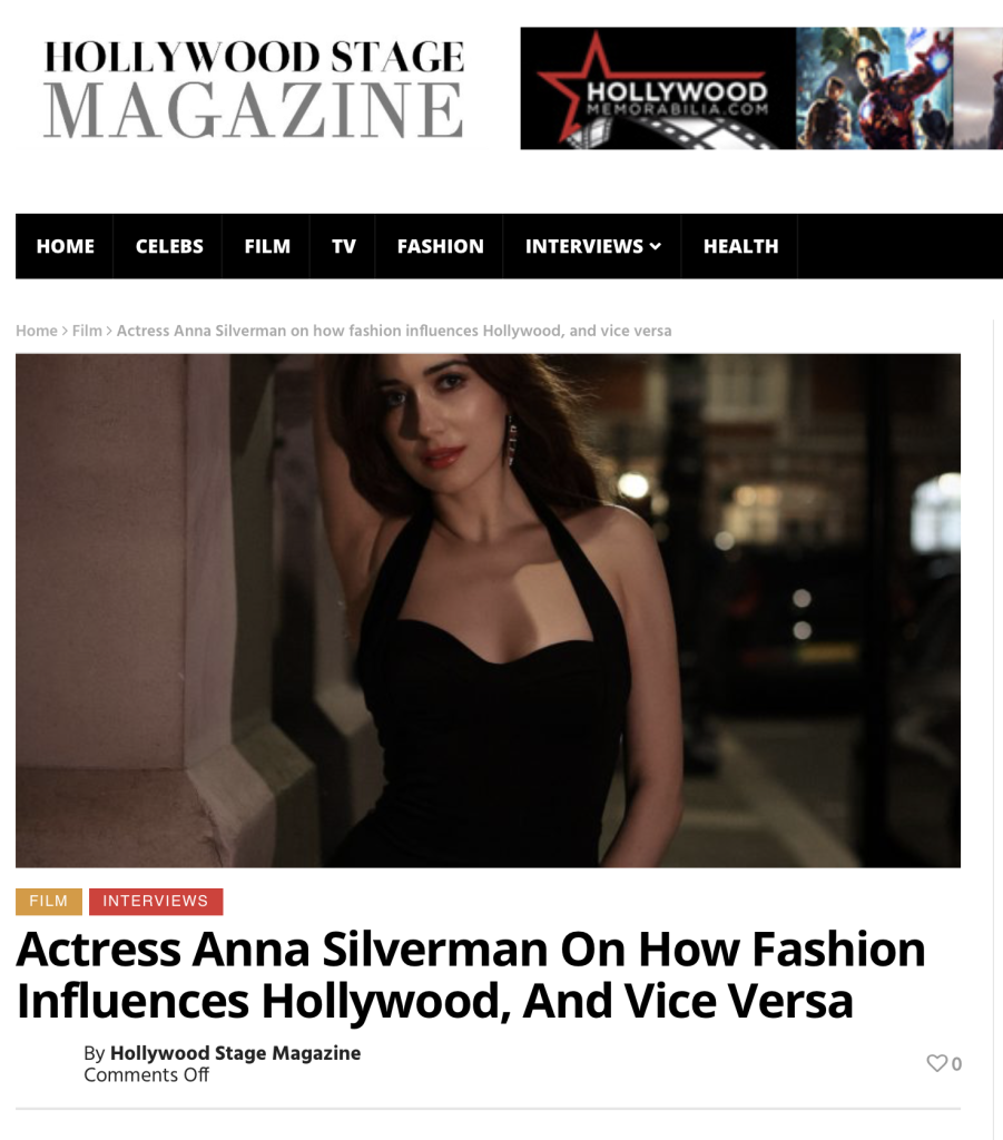 Hollywood stage magazine Anna Silverman